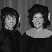 Dean Mary Ann Parsons and the first graduate of the DNP program